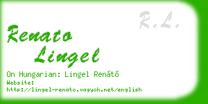 renato lingel business card